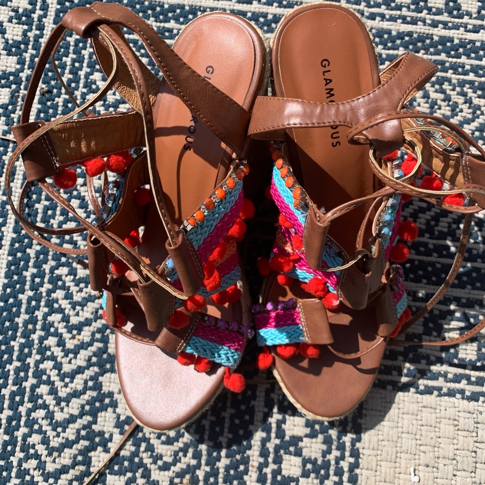 Ladies wedge heels never worn